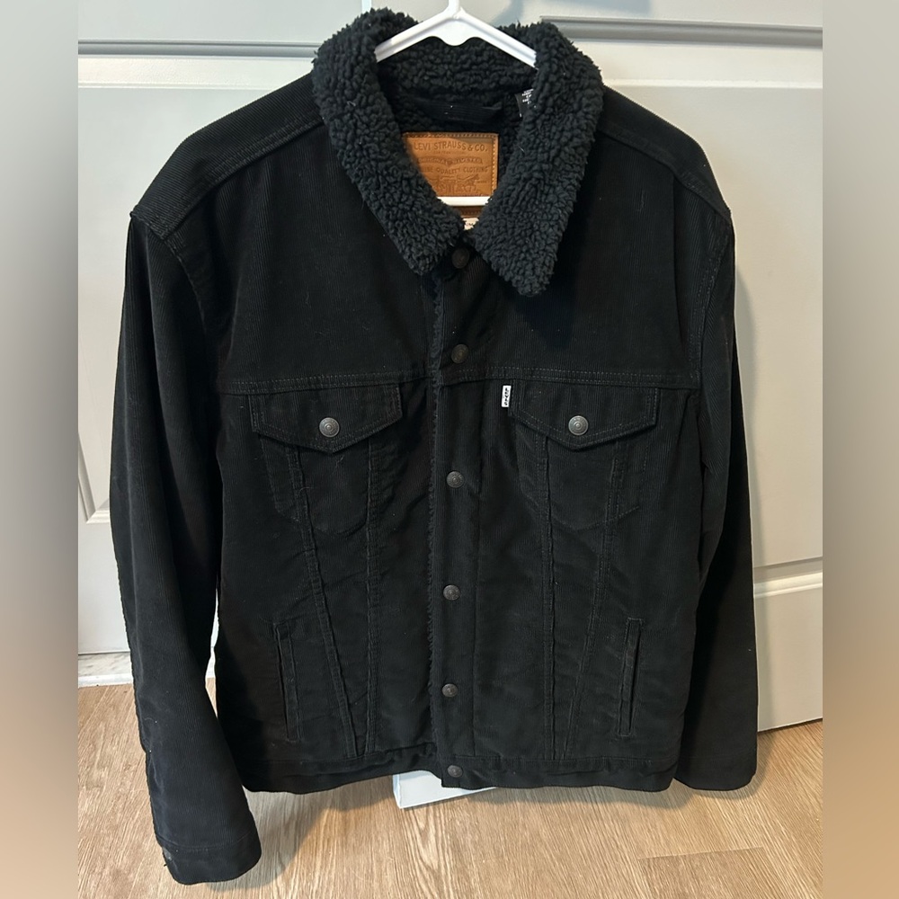 Levi’s Corduroy Fleece Lined Black Jacket